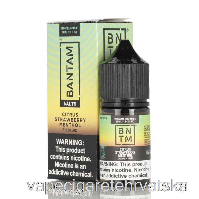 Vape Cigareta Citrus Jagoda Mentol Soli - Bantam Vape - 30ml 18mg